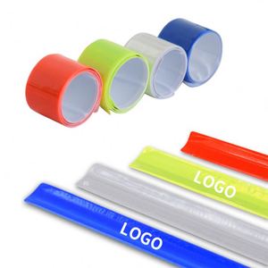Wholesale 2024 <b>Slap</b> Wristband Reflective PVC Custom Logo Running Bracelet <b>Band</b> for Event - Product Image 3