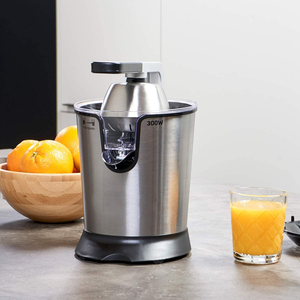 เครื่องคั้นน้ำส้ม Anbolife 300W สีเงิน พร้อมคันโยก ปราศจากสาร BPA เครื่องคั้นน้ำส้มไฟฟ้าคุณภาพสูง เครื่องคั้นน้ำผลไม้ไฟฟ้า - Product Image 2