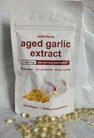 Gélules d'extrait d'ail vieilli sans odeur, marque privée OEM, sans OGM, sans gluten, testées en laboratoire, 300 unités, complément alimentaire quotidien pour adultes