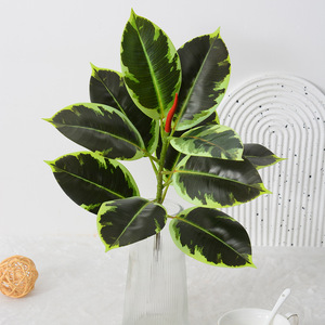 Hojas de Árbol de Caucho Artificiales Flower Delight, 18CM-90CM, PVC Suave, Decoración para el Hogar, Accesorios para Bodas - Product Image 2