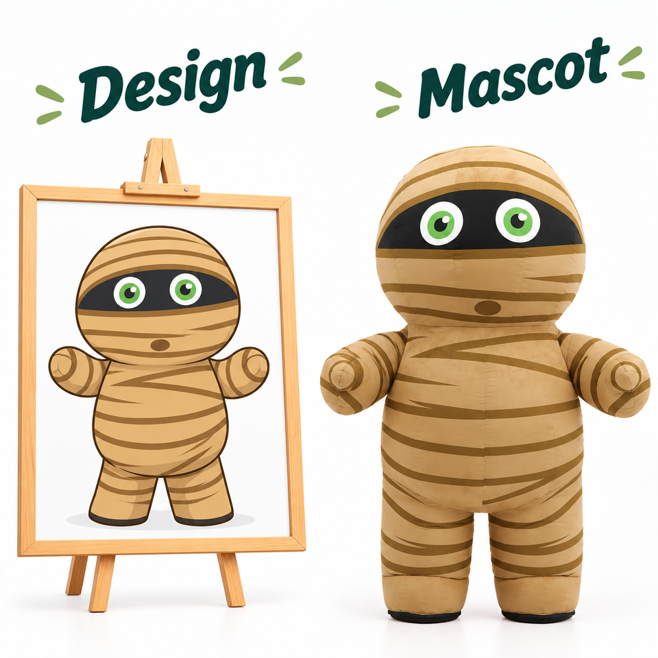 Super Cute Mummy Inflatable Walking Costume Halloween Adult Unisex ...