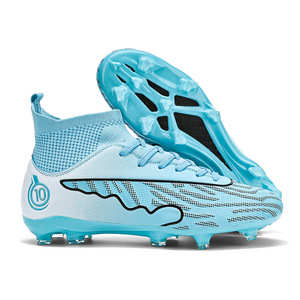 Chaussures <span class=keywords><strong>de</strong></span> football d'automne pour hommes, femmes, étudiants et adultes – Crampons professionnels respirants pour entraînement sur gazon artificiel (AG) à crampons longs et multiples - Product Image 1