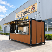 Etodevice Conteneur-bar préfabriqué de 20 pieds pour café, restaurant entièrement équipé, idéal pour l'activité alimentaire, à vendre