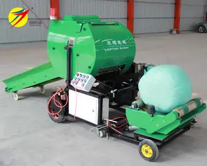 Small farm used corn silage baler packing machine cattle feed silage making machine