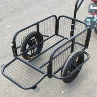 Remorque de transport pratique en acier inoxydable pour moto et vélo, idéale pour le camping