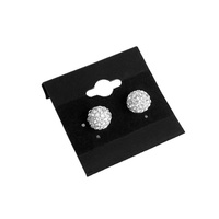 Đen Treo Bông Tai Thẻ Chủ, Bông Tai Hiển Thị Thẻ Cho Tai Studs, Nhung Nhựa Hiển Thị Bông Tai Chủ Thẻ