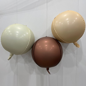 Globo de Aluminio 4D de 22 Pulgadas, Color Beige Caramelo Chocolate, Diseño de Estrella Explosiva, Decoración Ecológica para Fiestas Navideñas - Product Image 2