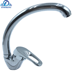 Robinet <span class=keywords><strong>de</strong></span> cuisine moderne à levier unique à <span class=keywords><strong>col</strong></span> <span class=keywords><strong>de</strong></span> <span class=keywords><strong>cygne</strong></span> Mélangeur d'évier monotrou en céramique en alliage <span class=keywords><strong>de</strong></span> zinc pour CE Easy Monotrou - Product Image 2