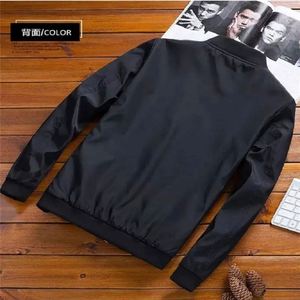 I-0017 <b>Cheap</b> Wholesale New Fashion Spring Stand Collar Bomber Jacket Men's Eco-Friendly Windproof Casual Work Wear - Product Image 4