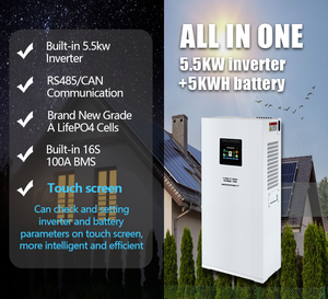 ระบบพลังงานแสงอาทิตย์และแบตเตอรี่ลิเธียมสำรองพลังงานแบบออลอินวัน 48v 5KW 10kw 20kwh  OEM ODM - Product Image 1