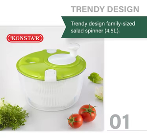 Essoreuse à salade rapide et efficace de 4,5 L au design tendance pour la cuisine familiale – Vente en gros - Product Image 5