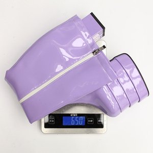 Wide Fit Big Size 46 Women Triple Layers Platform Knee High <b>Boots</b> Chunky Heels Square Toe Big Feet Shoes Long Booties - Product Image 5