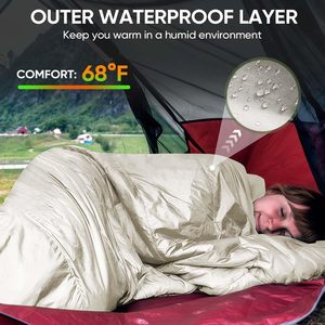 Saco de Dormir Alpine Guest Serie Lete Ultraligero con Relleno de Plumón de Pato 95% 850FP 450g para Camping al Aire Libre en Clima Frío - Product Image 4