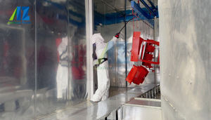 Automatische/halbautomat ische Pulver beschichtung system maschine zum Lackieren und Trocknen von Felgen - Product Image 3