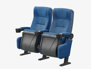 Silla de Cine Ergonómica Resistente al Fuego, de Tela Color Verde Azulado, con Portavasos, para Uso en Cines y Multiplex, Venta al Por Mayor - Product Image 3