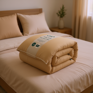 Edredón Voga Vianney King Size Color Camel, 100% Algodón con Relleno de Poliéster, para Uso en las Cuatro Estaciones - Product Image 2