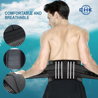 Ceinture de compression respirante et ajustable pour homme, soutien lombaire pour fitness, échantillon de stock premium, bandes de compression pour yoga CHK