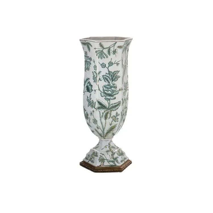 Vases décoratifs chinois fleurs poterie artificielle Vases en céramique et en porcelaine Vase de table pour la décoration intérieure