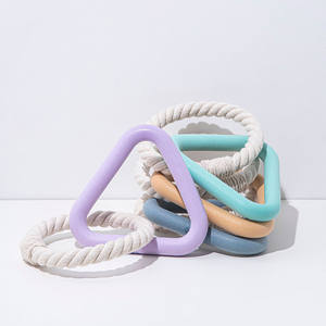 TPR corda di cotone intrecciata eco-friendly per animali domestici rimorchiatore di guerra giocattolo per cani per alesatura interattiva resistente ai morsi molari - Product Image 1