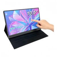 Nouveaux moniteurs portables de 10,5 pouces 1920x1280 pour ordinateur portable, téléphone, écran tactile, moniteur d'extension portable