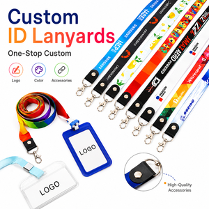 Cordón Personalizado para Tarjetas de Identificación con Impresión de Logotipo, Correa de Poliéster para el Cuello, para Empleados, Visitantes, Porta Tarjetas, Eventos Escolares, Promoción, OEM, ODM - Product Image 1