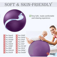 Vente en gros 45cm 55cm 65cm 75cm 85cm PVC Gonflable Yoga Balance Gym Ball Anti-éclatement Yoga Ball pour Yoga Pilates
