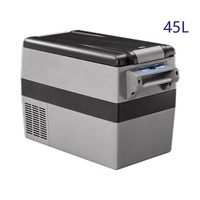 Réfrigérateur-congélateur portable pour voiture 55L DC 24V 12V Compresseur Camping Réfrigérateur de voiture