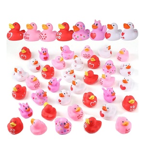 Ngày Valentine cao su vịt quảng cáo cao su tùy chỉnh logo dấu ấn nhựa nổi bé tắm Vịt đồ chơi Ngày Valentine vịt - Product Image 1