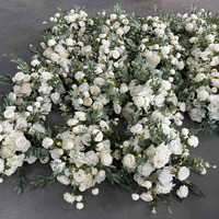 EG-FB-WH03 Arrangement floral en soie fait main de luxe réutilisable pour mariage, fête, événement, boule de fleurs artificielles, centre de table de mariage