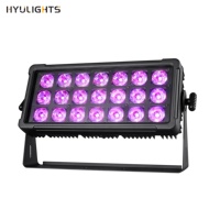 Luz LED RGBWA UV 6 en 1 de 21x12W, Resistente al Agua, para Exteriores, Escenarios, DJ, Iluminación de Fondo, DMX512, para Discotecas, Bodas, Fiestas, Bares