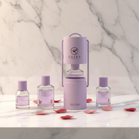 Set Botol Parfum Kaca Kosong Mewah Bentuk Persegi Panjang 30ml 50ml 100ml dengan Tutup Berstempel dan Kotak