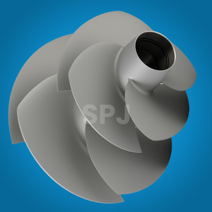 8-Blade Stainless Steel Jet Boat Twin Impeller for BRP GTI 130/GTX 170/Wake 170 Marine <strong>Flyboarding</strong> Impellers 155.5mm - Product Image 1