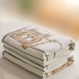 Usine directe hiver corail <span class=keywords><strong>polaire</strong></span> couverture épaisse et chaude flocon de neige dessin animé motif tricoté bureau sieste couverture - Product Image 3