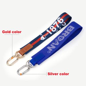 Custom Logo Printed Nylon Key Chain <b>Lanyards</b> with Carabiner Clasp Short <b>Lanyard</b> with Durable Carabiner for Easy Attachment - Product Image 3