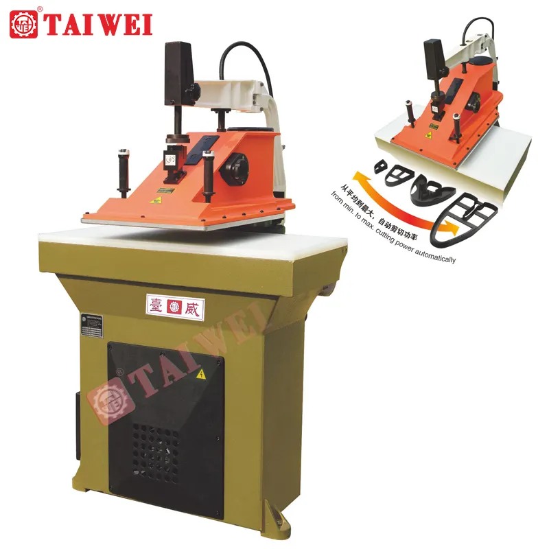 High Quality Leather Shoe Sale Cutting Machine Automatic Production Machinery And Equipment Clicker Press Swing Arm Machine