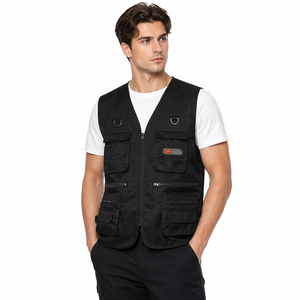 <span class=keywords><strong>Chaleco</strong></span> de Pesca Personalizado <span class=keywords><strong>para</strong></span> <span class=keywords><strong>Hombre</strong></span>, con Múltiples Bolsillos, Ecológico, <span class=keywords><strong>Cuello</strong></span> en <span class=keywords><strong>V</strong></span>, de Algodón, Transpirable, Resistente al Viento, de Secado Rápido, con Cierre, Informal - Product Image 2