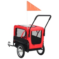 Remorque pliable pour vélo, chariot de transport pour animaux de compagnie, chariot utilitaire de plage, chariot pliable à tirer à la main