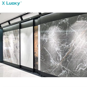 Nuovo stile Showroom Open Slat parete <span class=keywords><strong>negozio</strong></span> Showroom tessuti fieristico per esposizione a soffitto appesi piastrelle Rack - Product Image 6