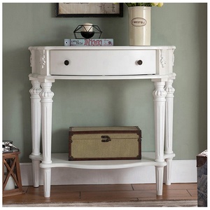 <strong>Rustic</strong>/Shabby Chic Wooden Hallway <strong>Console</strong> <strong>Table</strong>/White Cedar 151cm - Product Image 5