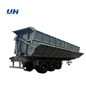 YIHAI Supplier 60t Heavy Side Wall Tipper Dump Truck Hydraulic Dump Trailer with Transport Stone