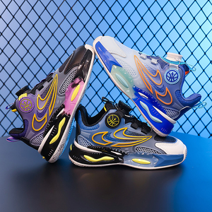 Cema Custom High Top Sports Sneakers <span class=keywords><strong>Zapatillas</strong></span> de baloncesto de invierno para niños con cierre de botón al por mayor colores mezclados que absorben los golpes - Product Image 6