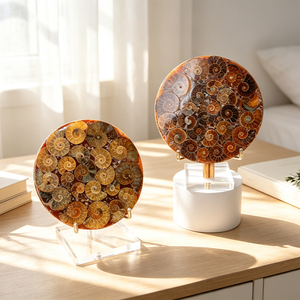 Placa de Concha Natural en Rodajas, Cristal Curativo, Adorno Decorativo para el Hogar - Product Image 2