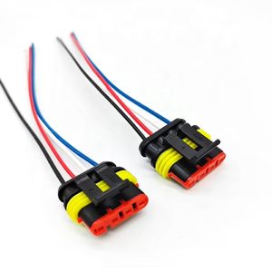 4Pin araba su geçirmez erkek kadın Amp konektörü tel oto otomotiv elektrik konnektörü otomatik kablo demeti - Product Image 4