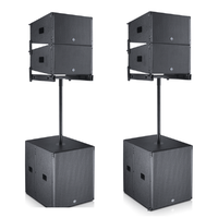 Système de haut-parleurs professionnels Morin TW10/18SUB avec subwoofer de 18 pouces et 10 pouces, 350 W, 8 ohms, pour diverses occasions