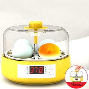 JIATAI doble potencia nuevo pequeño totalmente automático lindo pollo Mini 4/6/18 huevos incubadora para la educación de los niños - Product Image 1