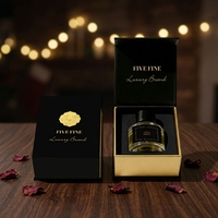 Boîtes d'emballage rigides pour parfums de haute qualité, finition noire mate, fermeture magnétique, designs luxueux, couleurs et logos personnalisés faits à la main