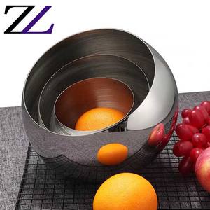 <span class=keywords><strong>Ball</strong></span> KTV Aschenbecher Hot Pot Restaurant schräg Gewürz glas Sauce Obstschalen <span class=keywords><strong>Set</strong></span> für die elegante Tisch Stahl Salats ch üsseln Catering - Product Image 5