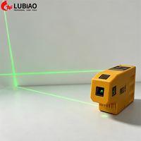 Niveau laser rotatif multifonctionnel 3/5 points à ligne verte pour la construction, avec dispositif de marquage laser et laser croisé en option