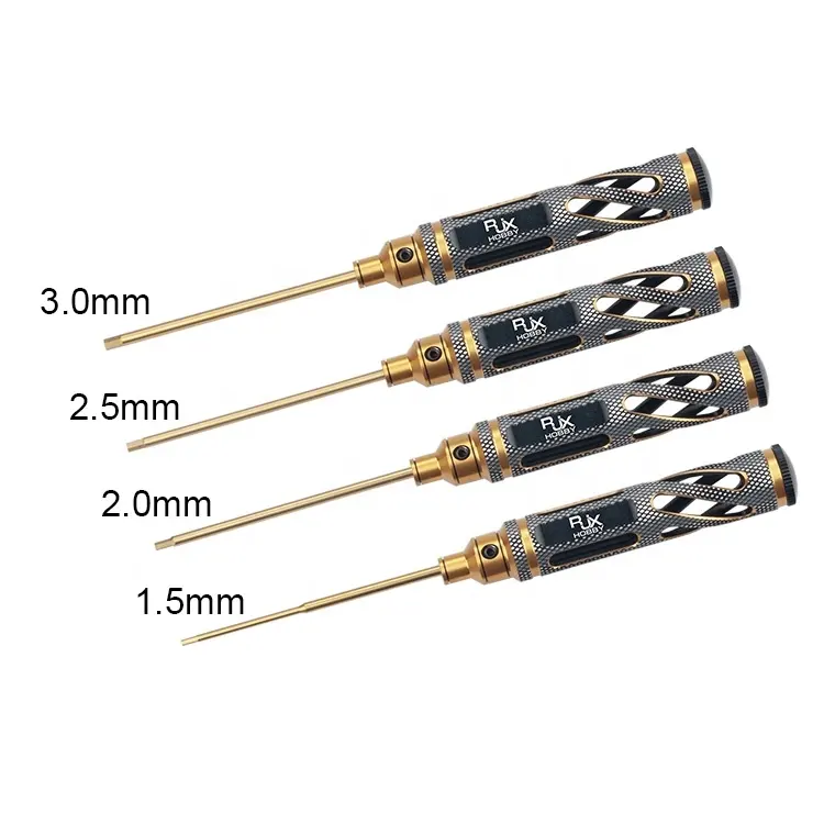 RJX RC Tools 4 pcs HSS Hex Screwdriver set for RC helicopter drone car boat