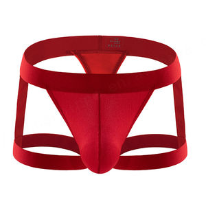 Diseño personalizado 85% nylon 15% spandex suspensorio cintura baja alta elasticidad transpirable Atlético hombres con suspensorio - Product Image 3